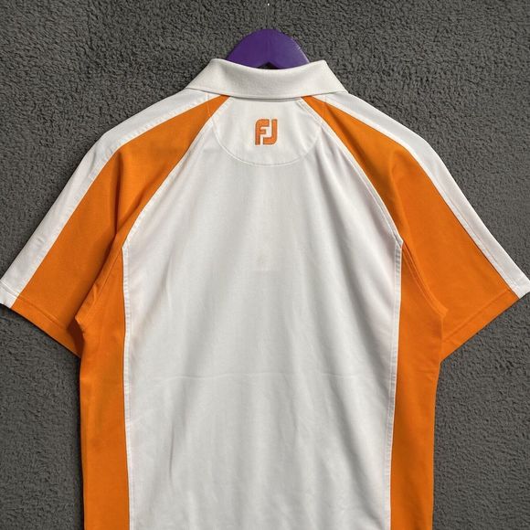 FootJoy Polo Polyester Men Size Small White Color Block - Picture 14 of 16